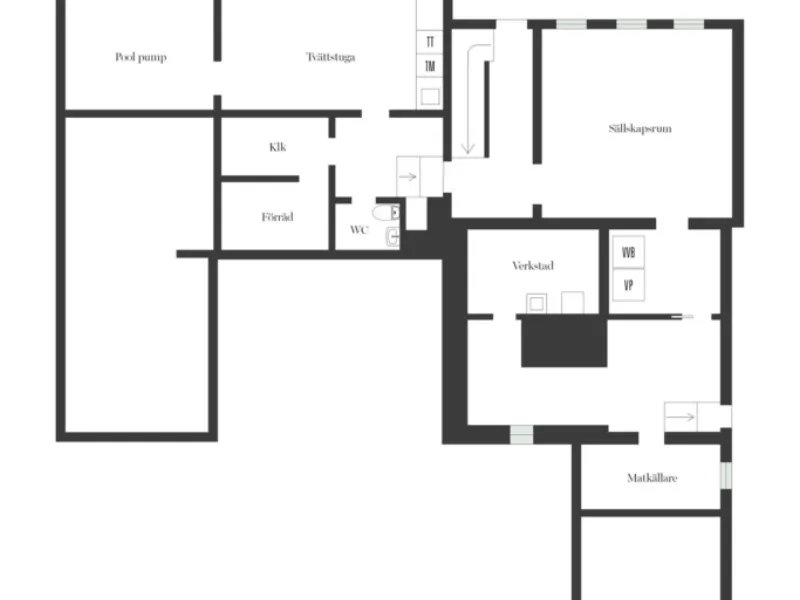 Modern och unik villa om totalt 388 kvm som varsamt renoverats till stilsäker nyfunkis
