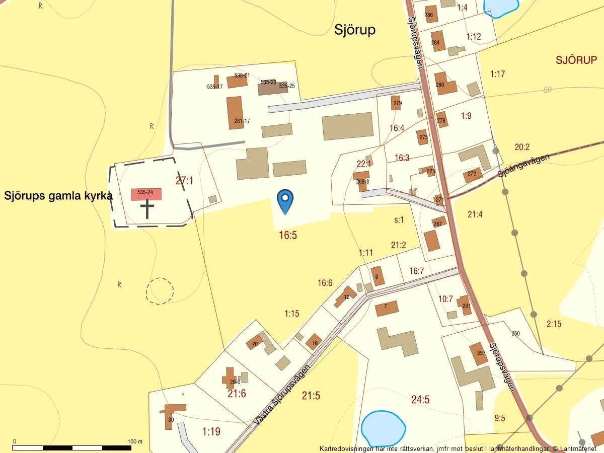 Sjörup Prästgård anno 1863