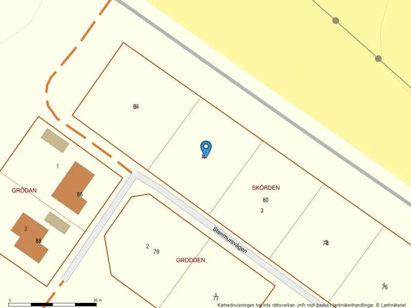 Stenmursvägen 82, Kalmar - Tomt