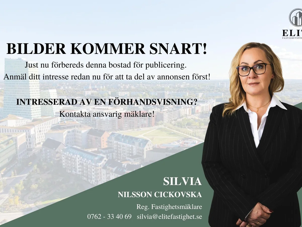 Charmig 2 rok om 48,5 kvm på första våningen – mitt i centrala Trelleborg!