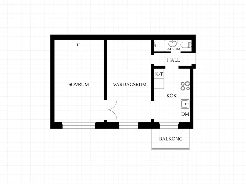Lill-Jans plan 1B, 1 tr, Östermalm