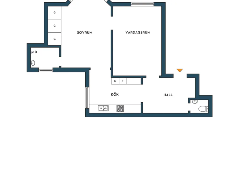 Drottninggatan 112B, 3rd floor