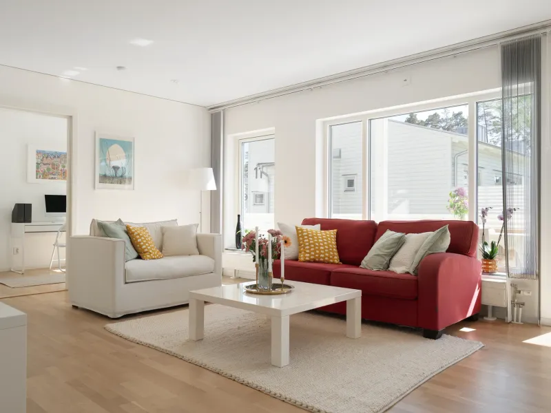 Stylish ground-floor apartment with two patios and a location close to nature in Åhus