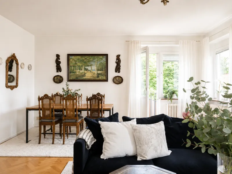 Ljus gavelfyra med charmiga detaljer