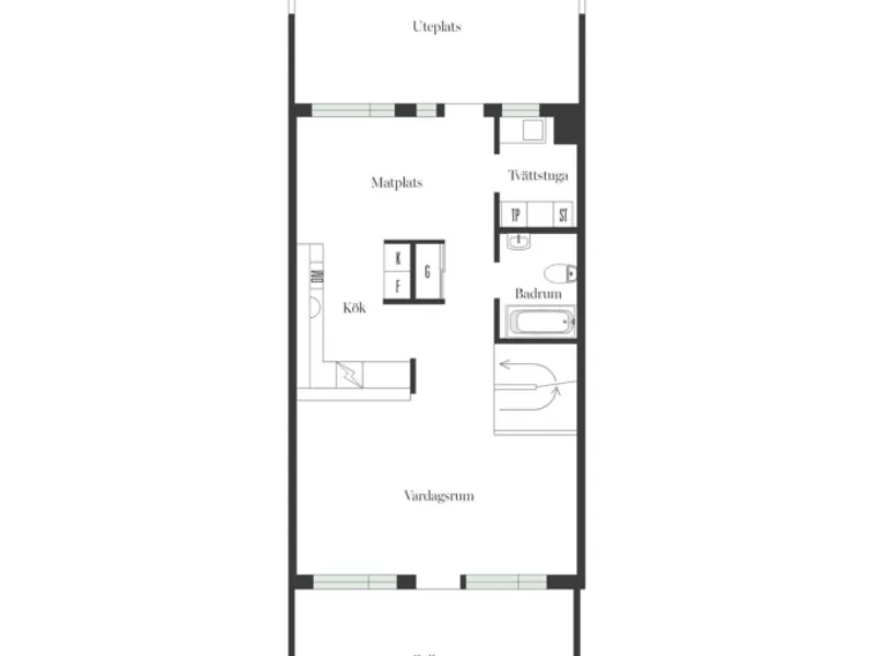 Attraktivt radhus 6 rum, garage och härliga uteplatser.