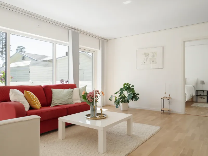Stylish ground-floor apartment with two patios and a location close to nature in Åhus